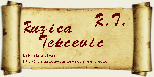Ružica Tepčević vizit kartica